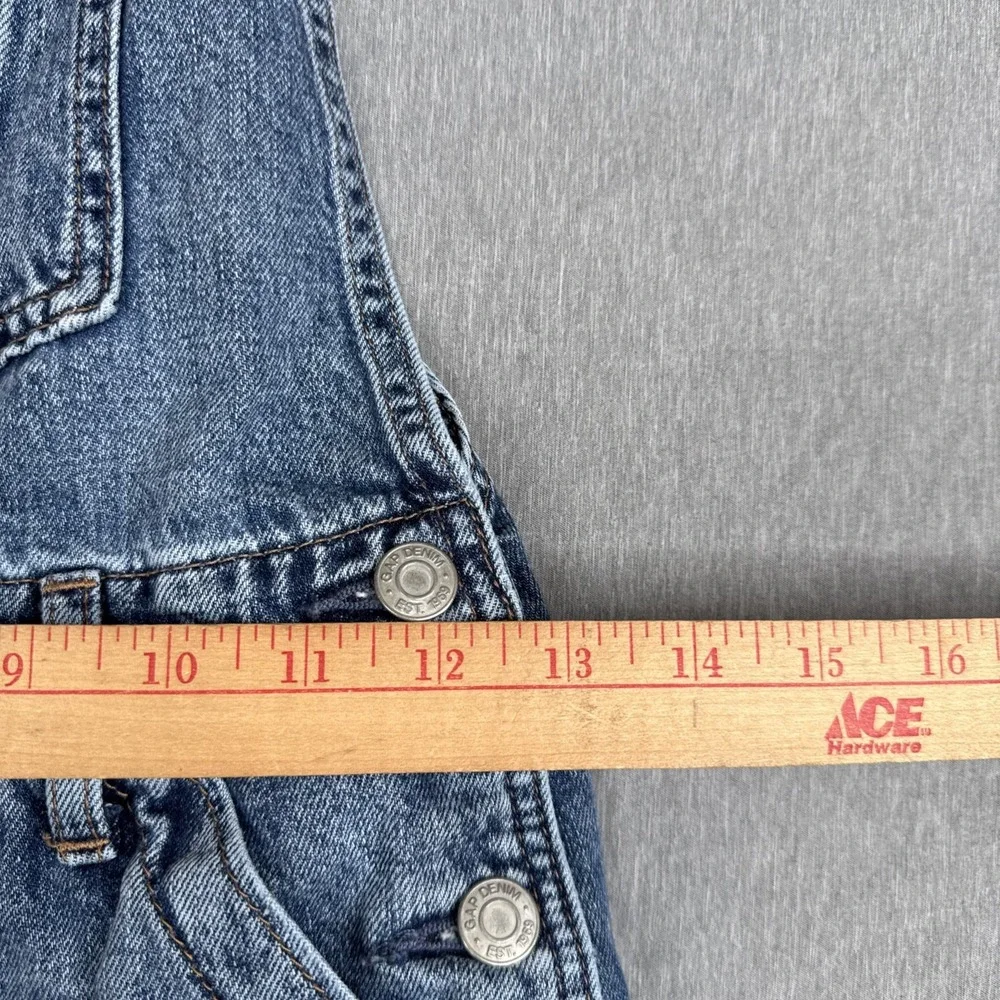Vintage Gap Kids Denim Overalls Blue Size Large (10) Unisex Minima Distress